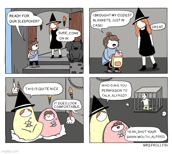 Yeah Shut up Alfred | image tagged in comics/cartoons,witch | made w/ Imgflip meme maker