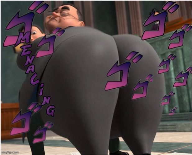 menacing buttox but i made it on good account | image tagged in bee movie | made w/ Imgflip meme maker