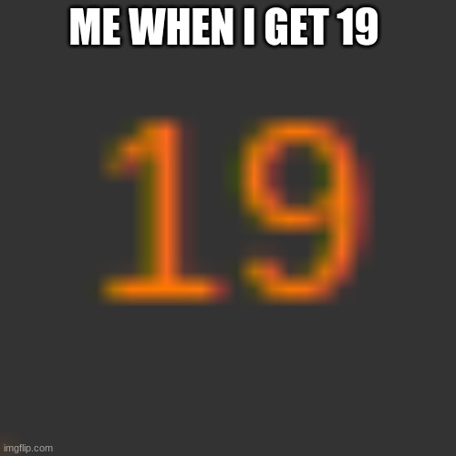 ME WHEN I GET 19 | made w/ Imgflip meme maker