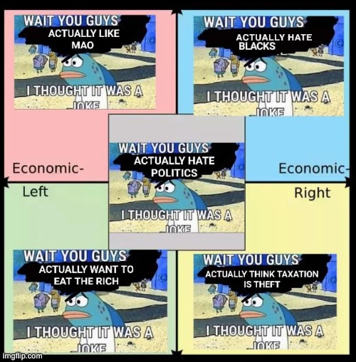 The political compass, everyone | image tagged in political compass | made w/ Imgflip meme maker