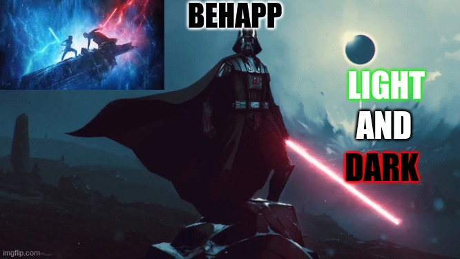 BeHapp's star wars announcement temp Blank Meme Template