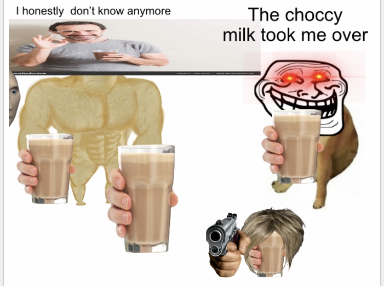 High Quality Choccy milk Blank Meme Template