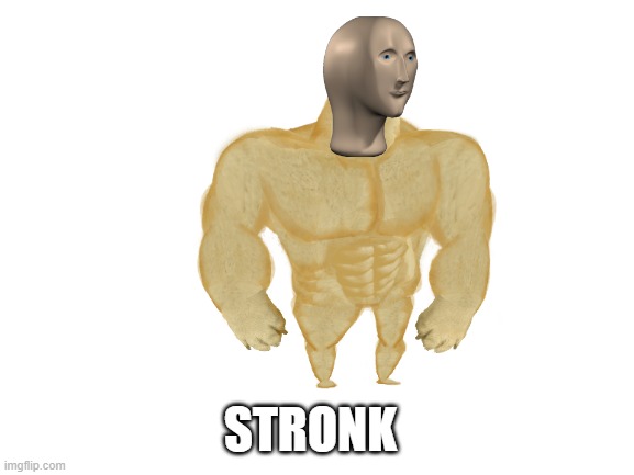 stronk | STRONK | image tagged in blank white template | made w/ Imgflip meme maker