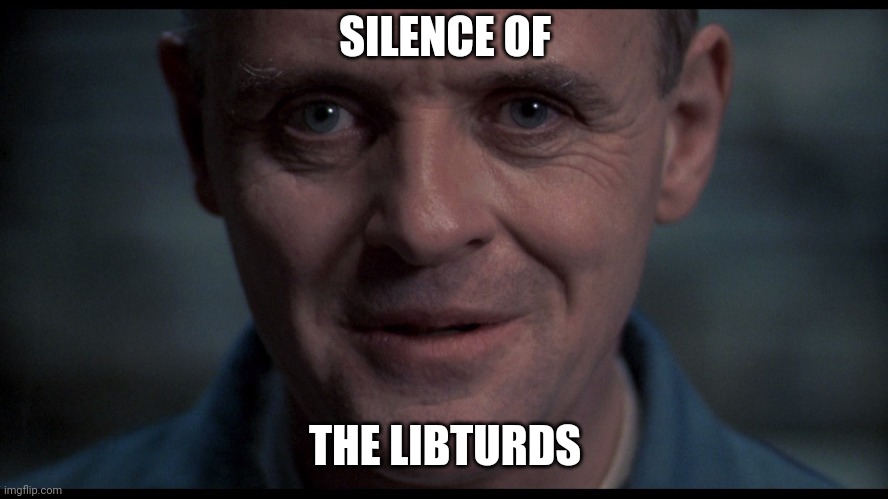 Silence of the lambs  | SILENCE OF THE LIBTURDS | image tagged in silence of the lambs | made w/ Imgflip meme maker