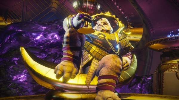 Calus on a Throne Blank Meme Template