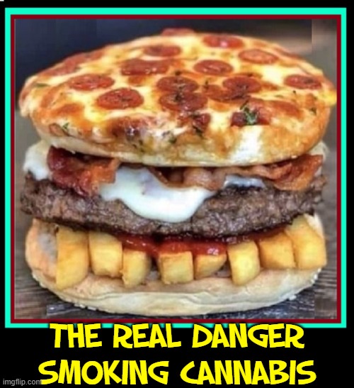Mary Jane, Weed, Pot, Grass, Ganja... it all leads to The Munchies |  THE REAL DANGER  SMOKING CANNABIS | image tagged in vince vance,getting high,the munchies,pot,smoking weed,memes | made w/ Imgflip meme maker