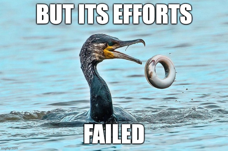 But Its Efforts Failed | BUT ITS EFFORTS; FAILED | image tagged in but its efforts failed | made w/ Imgflip meme maker