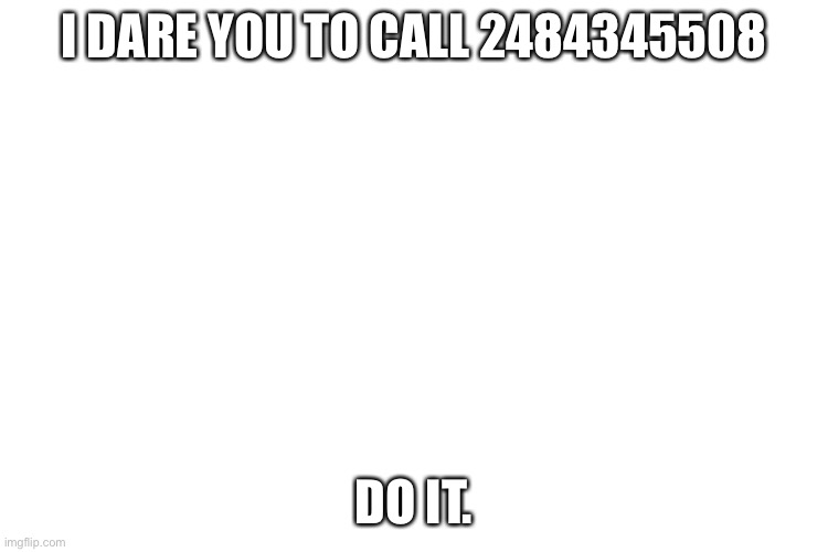DO IT | I DARE YOU TO CALL 2484345508; DO IT. | image tagged in xd,oop,rick roll,rick astley | made w/ Imgflip meme maker