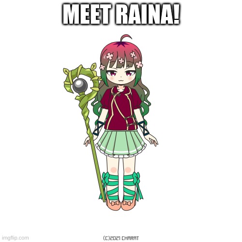 Raina! | MEET RAINA! | image tagged in anime,cheers | made w/ Imgflip meme maker