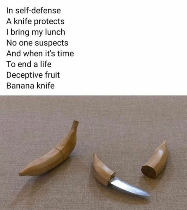 banana knife Blank Meme Template