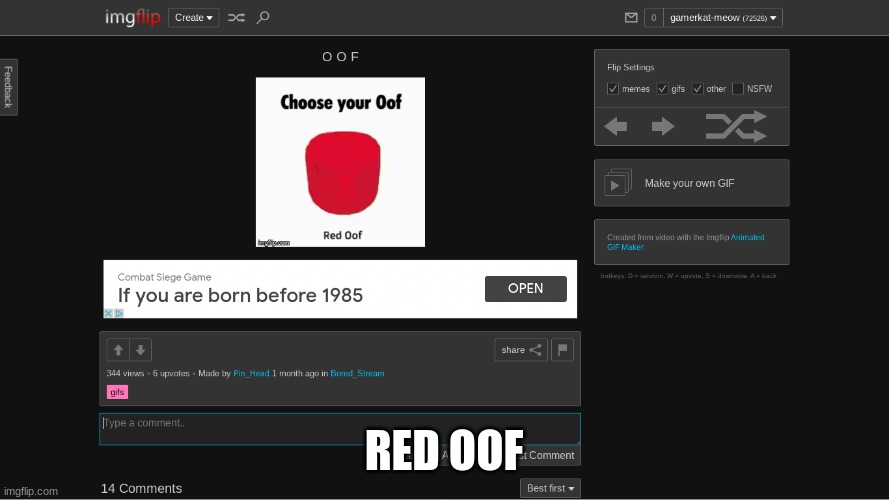 RED OOF | made w/ Imgflip meme maker