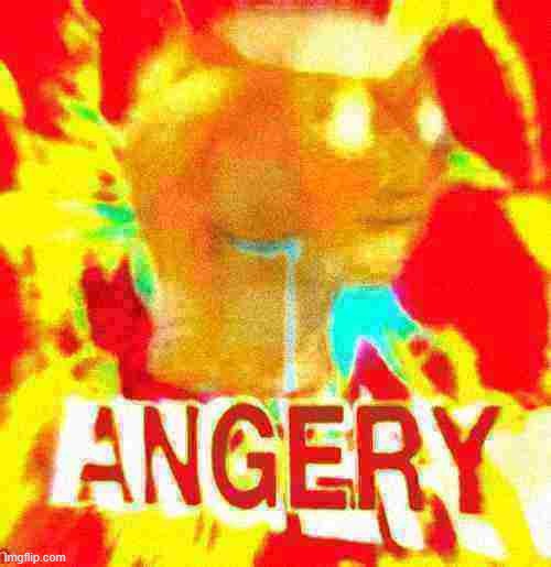 Sad doge Angery | image tagged in sad doge angery deep-fried 1 | made w/ Imgflip meme maker