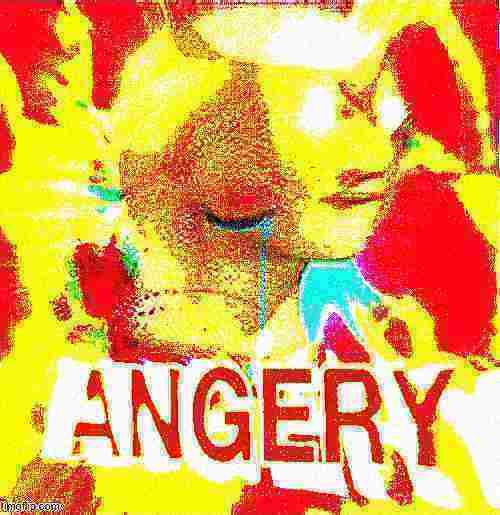 Sad doge angery deep-fried 2 Blank Meme Template