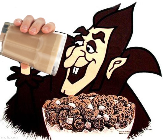 I made count chonkula | image tagged in count chocula,chonky milk | made w/ Imgflip meme maker