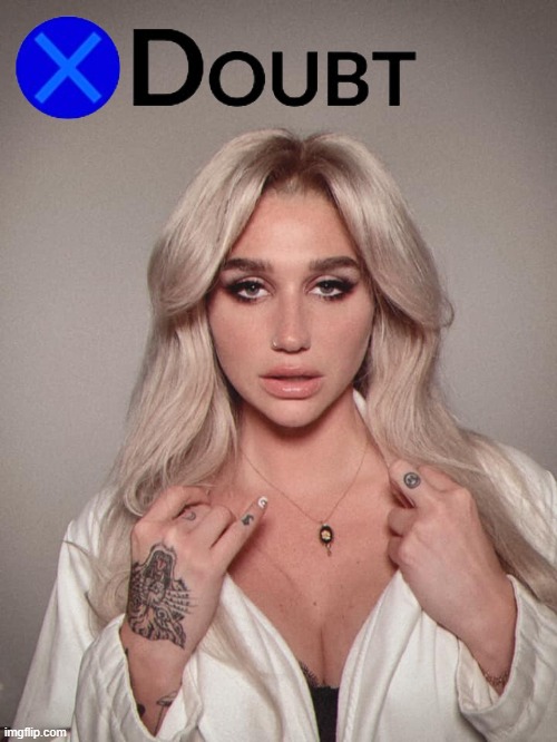 X Doubt Kesha Blank Meme Template