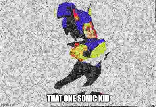 S O N I C | THAT ONE SONIC KID | image tagged in memes,sonic | made w/ Imgflip meme maker