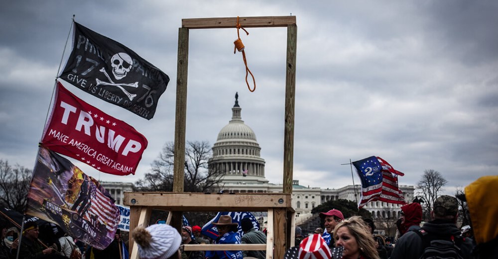 Capitol Hill riot gallows Blank Meme Template