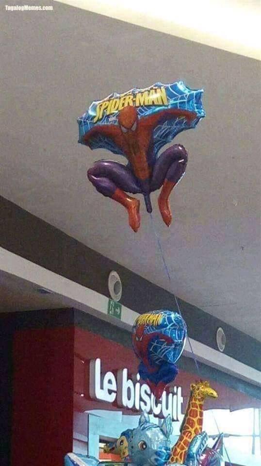 Spiderman penis balloon Blank Meme Template