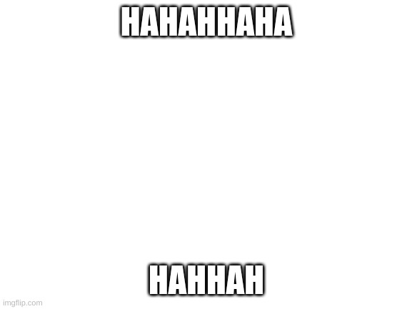 Blank White Template | HAHAHHAHA; HAHHAH | image tagged in blank white template | made w/ Imgflip meme maker