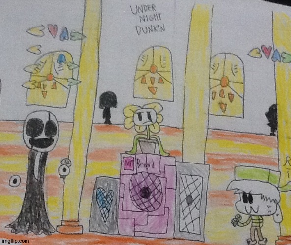 I know Flowey and Azzy are in the same timeline | image tagged in asriel,flowey,gaster,undertale,friday night funkin,memes | made w/ Imgflip meme maker