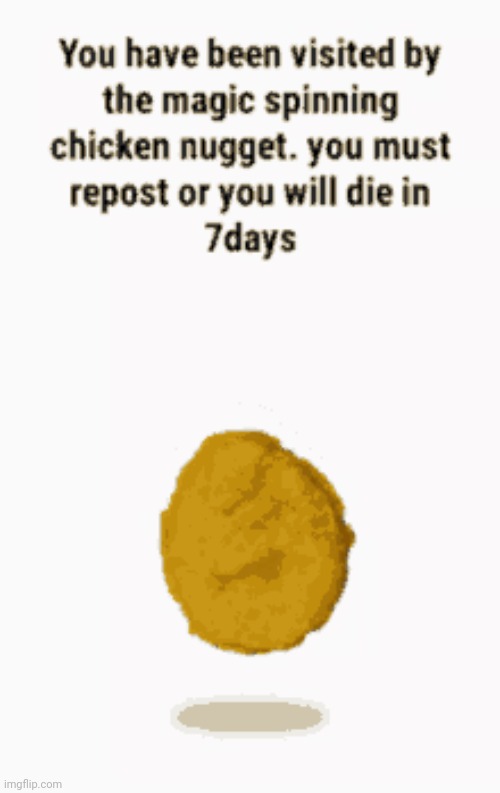 Now DO IT!!! | image tagged in chicken nuggets | made w/ Imgflip meme maker