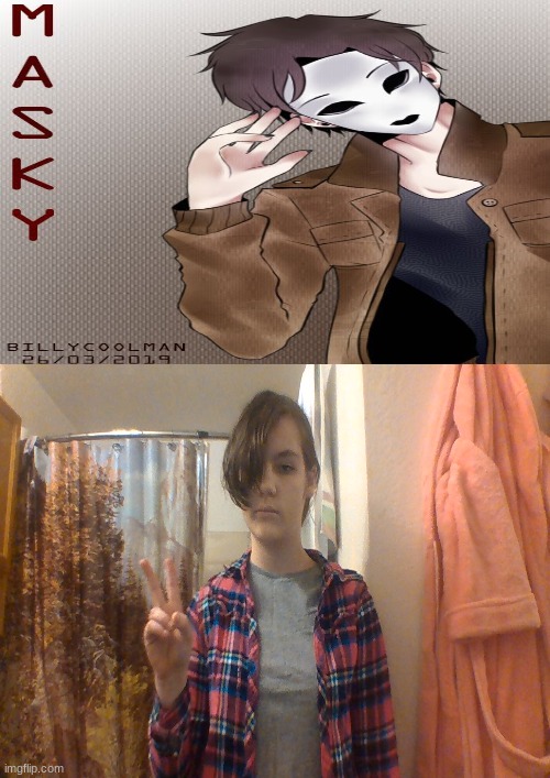 masky(tim)  cozlay requested by Mr.Aizawa69 | image tagged in cosplay,creepypasta | made w/ Imgflip meme maker