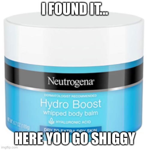 Late Christmas gift | I FOUND IT... HERE YOU GO SHIGGY | image tagged in mha,christmas,lotion | made w/ Imgflip meme maker