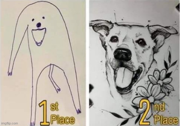 image tagged in dog drawing contest | made w/ Imgflip meme maker