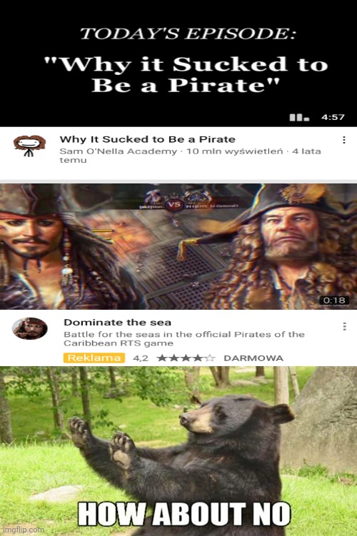 How about no | image tagged in how about no bear | made w/ Imgflip meme maker