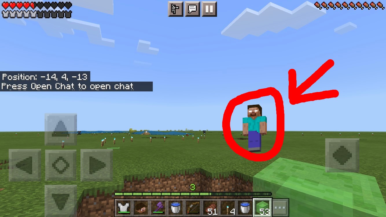 High Quality Herobrine is in my world! Blank Meme Template