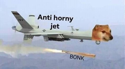 High Quality Anti Horny jet Blank Meme Template