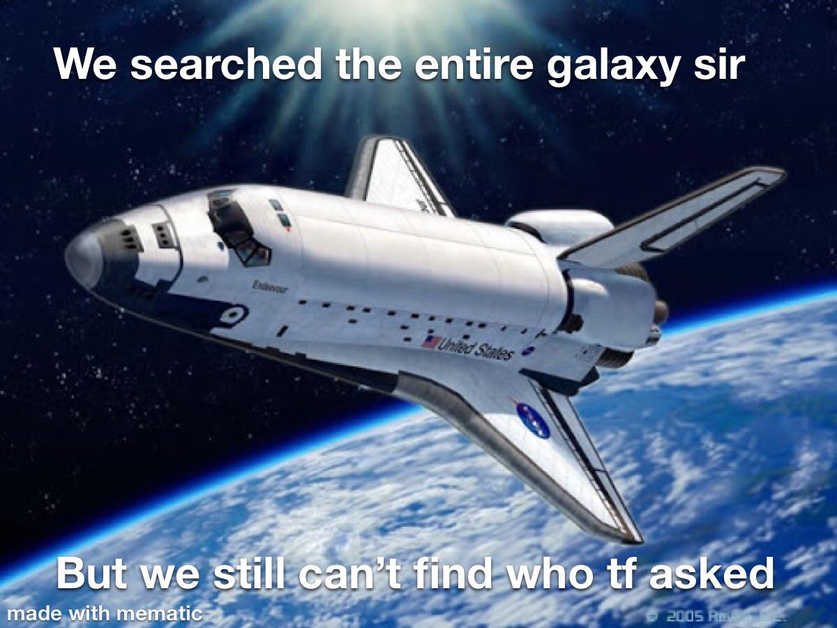 High Quality Galaxy Search Blank Meme Template