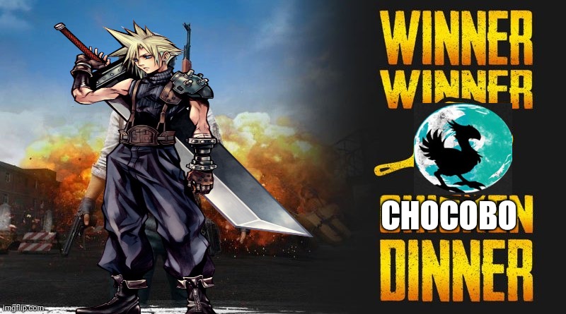 Final Fantasy Battle Royale...This is a really bad idea | CHOCOBO | image tagged in final fantasy 7,battle royale | made w/ Imgflip meme maker
