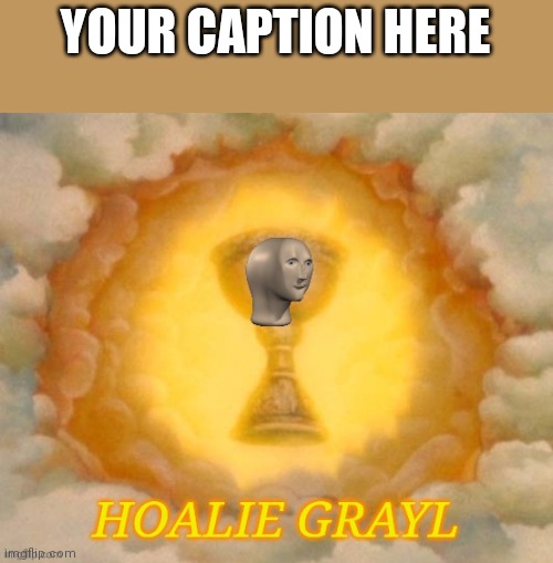 Meme man hoalie grayl | YOUR CAPTION HERE | image tagged in meme man hoalie grayl | made w/ Imgflip meme maker