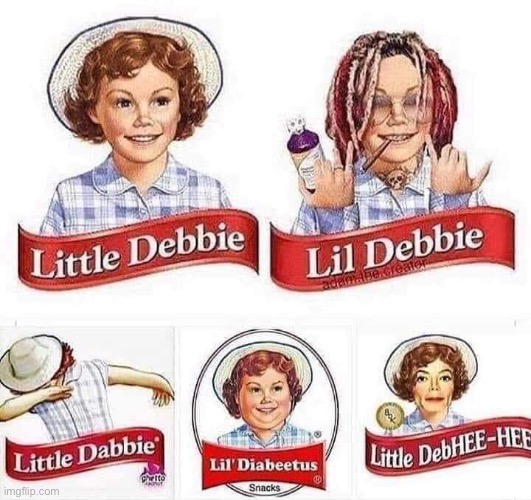 The five Debbies of desert | image tagged in weird,funny | made w/ Imgflip meme maker