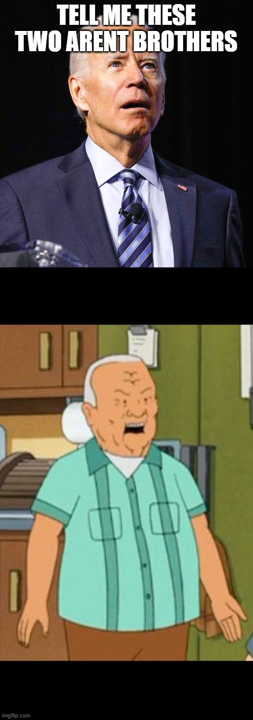 TELL ME THESE TWO ARENT BROTHERS | image tagged in joe biden | made w/ Imgflip meme maker