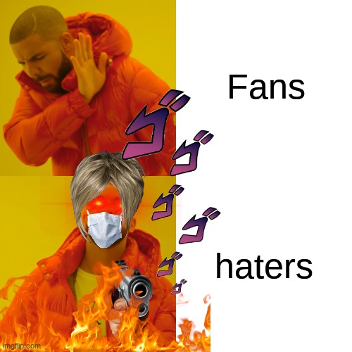 stream to haters and fans | Fans; haters | image tagged in memes,drake hotline bling | made w/ Imgflip meme maker