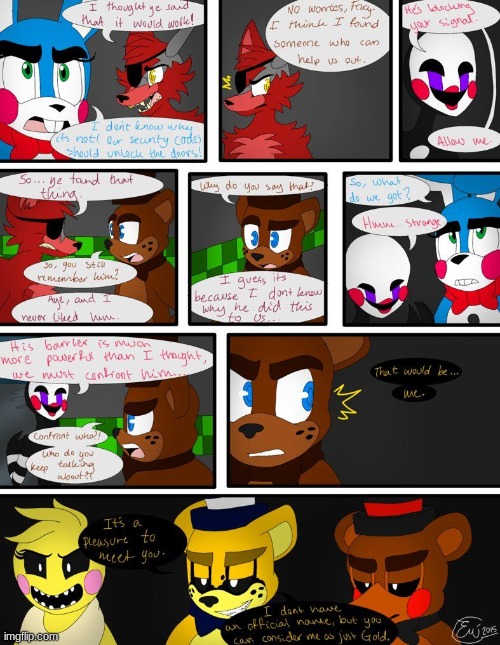 wow comic | image tagged in fnaf | made w/ Imgflip meme maker