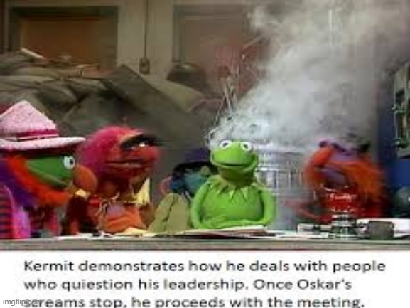 Do not question Kermit | image tagged in evil kermit,kermit the frog,oh no | made w/ Imgflip meme maker
