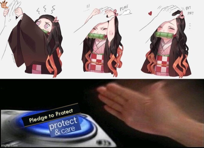 Nezuko want head pats | image tagged in memes | made w/ Imgflip meme maker