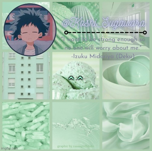 What do ya think of my new temp¿ | ^^ | image tagged in deku temp | made w/ Imgflip meme maker