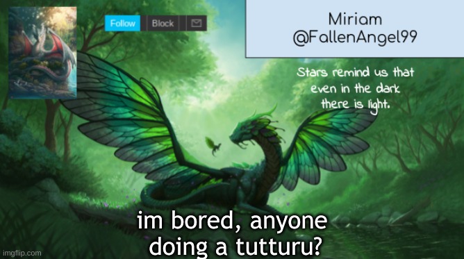 or something like that | im bored, anyone  doing a tutturu? | image tagged in announcement temp 2 | made w/ Imgflip meme maker