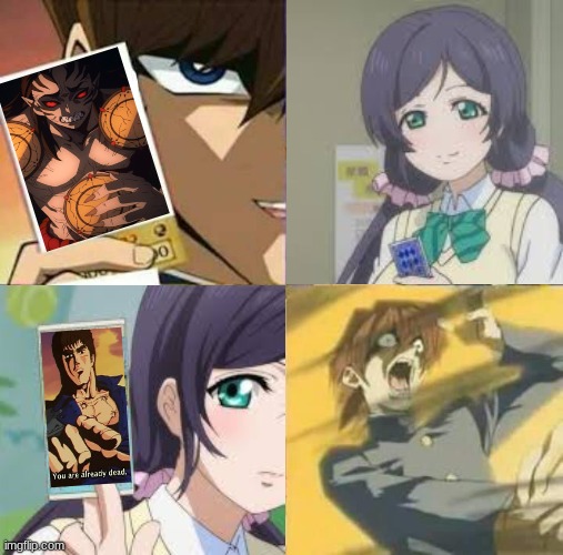 Nobody Messes with Nozomi-Okasan! | image tagged in anime | made w/ Imgflip meme maker