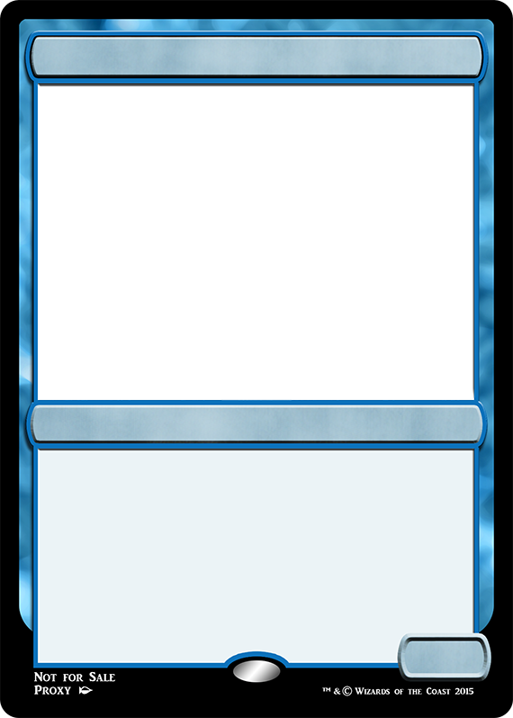 Blue Magic The Gathering Card Blank Meme Template