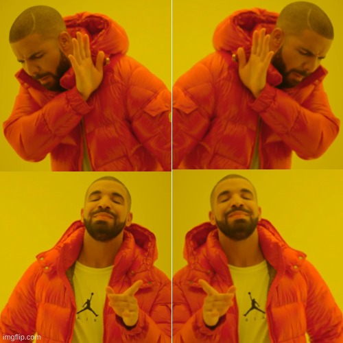 Drake's reflection in a mirror | image tagged in memes,drake hotline bling,mirror | made w/ Imgflip meme maker
