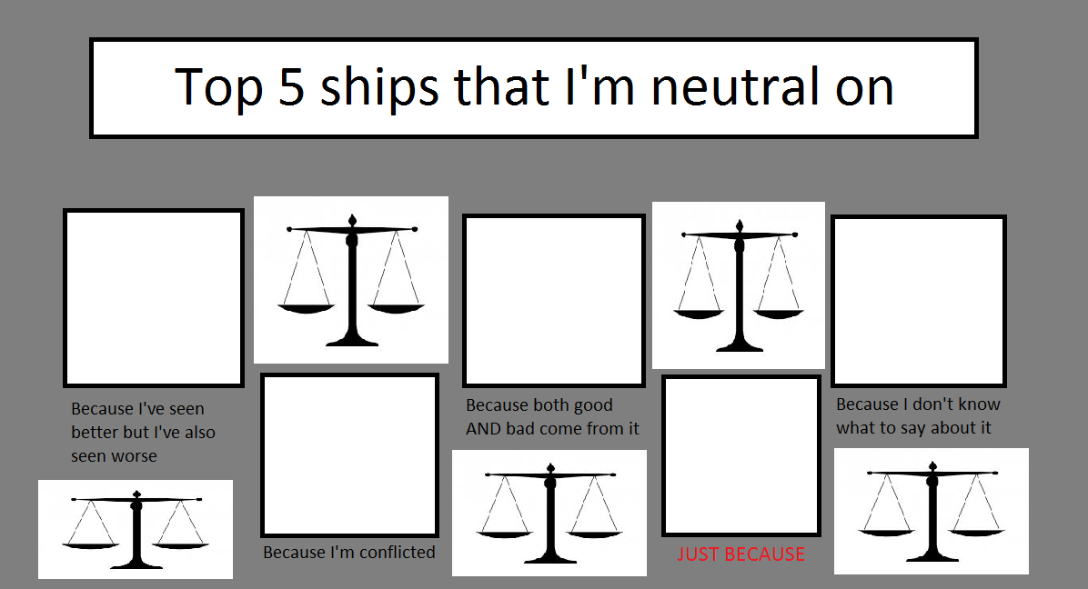 Top 5 Ships That I'm Neutral On Blank Meme Template