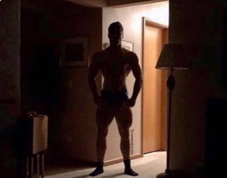 High Quality Muscle guy dark room Blank Meme Template