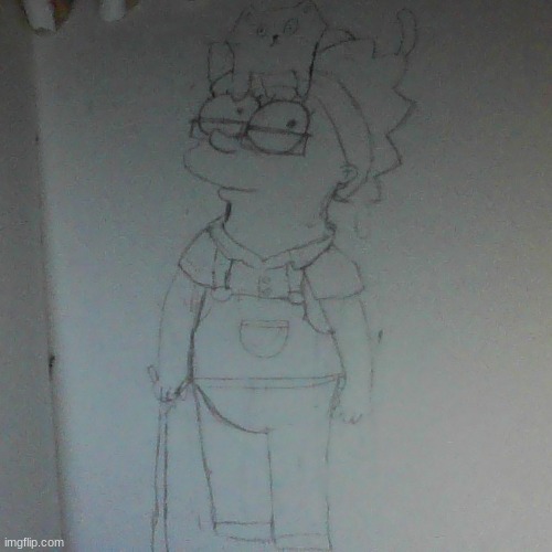 Drawing request by one of my teachers so far im thinking about what to do for the feet | made w/ Imgflip meme maker