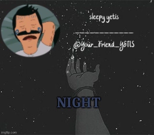 ya | NIGHT | image tagged in nighttime yetis | made w/ Imgflip meme maker