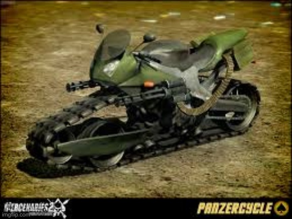 And this is his bike | image tagged in elias' panzercycle | made w/ Imgflip meme maker